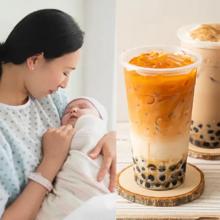 sau sinh 1 tháng uống trà sữa được không