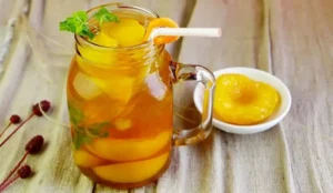 Trà đào dầm