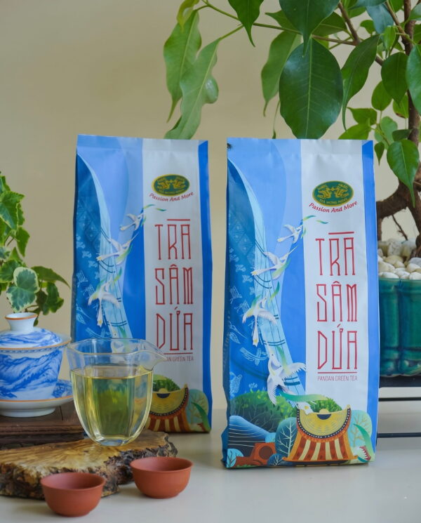 trà buồm sâm dứa TRÀ XANH BUỒM HƯƠNG SÂM DỨA