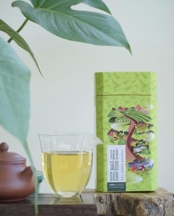 Trà sâm dứa 150g TRÀ XANH SÂM DỨA 150GR
